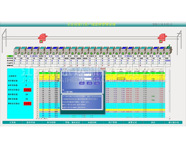 澄迈县全自动龙门生产线监控管理系统